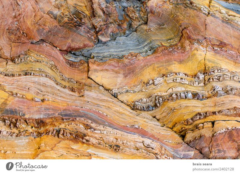 Sedimentary rocks texture Lifestyle Vacation & Travel Tourism Beach Ocean Science & Research Geology Geologist Artist Environment Nature Earth Coast Spain