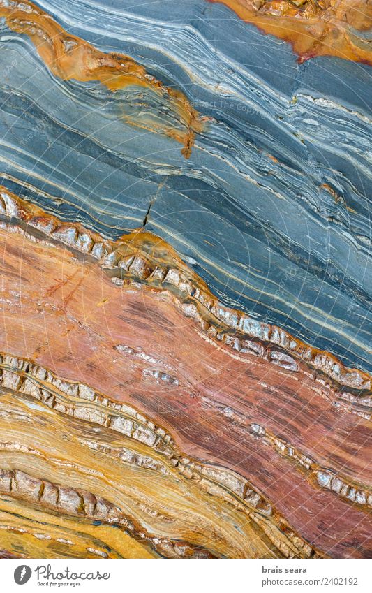 Sedimentary rocks texture Beach Ocean Education Science & Research Geology Geography Profession Geologist Environment Nature Earth Coast Stone Natural Blue