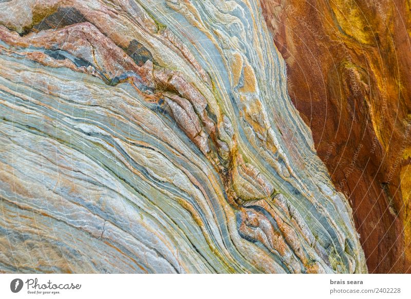 Sedimentary rocks texture Beach Ocean Education Science & Research Geology Profession Geologist Environment Nature Earth Coast Tourist Attraction Stone