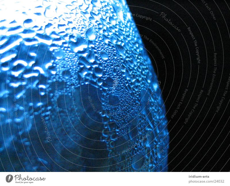 bottled 03 Bottle of water Near Series of photos Things Water Macro (Extreme close-up) Drops of water Detail Blue