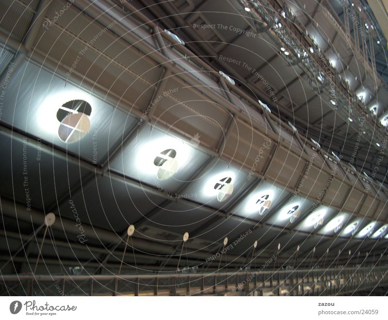 spaceship-like ceiling Exhibition hall Roof Architecture Warehouse Blanket hall ceiling UFO Above Star Trek