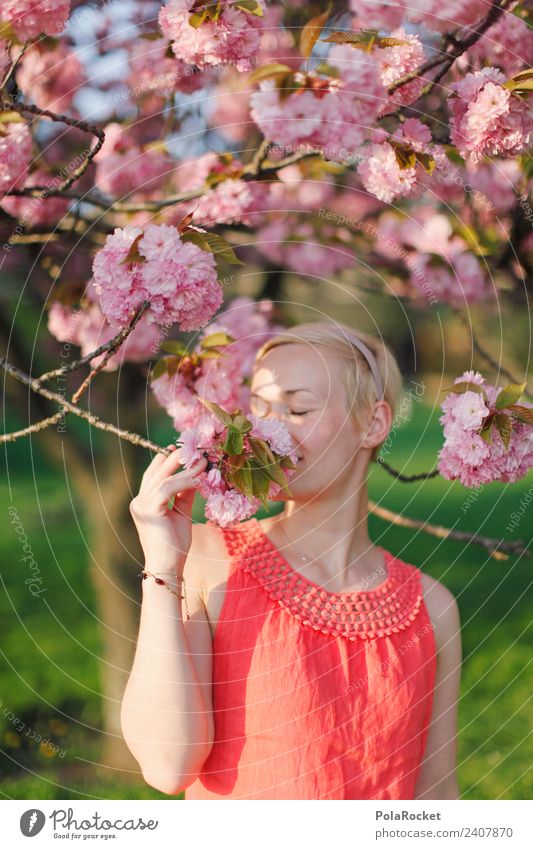 #A# Spring colors 1 Human being Esthetic Woman Face of a woman Fragrance Odor Pink Rose glasses Spring fever Spring flower Spring day Spring colours