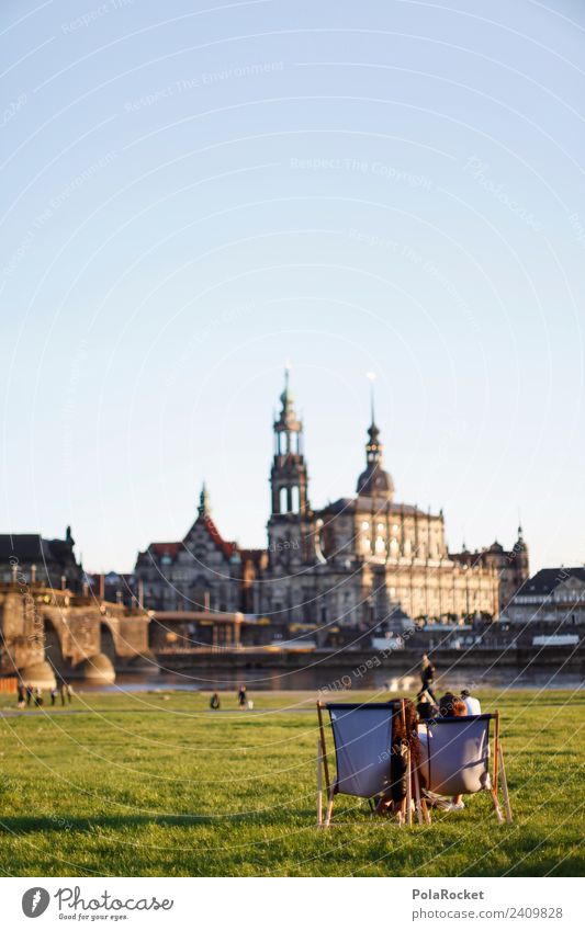 #A# Spring in Dresden Tourist Attraction Esthetic Cosmopolitan Elbufer Saxony Relaxation Leisure and hobbies Public Holiday Dresden Hofkirche Augustusbrücke