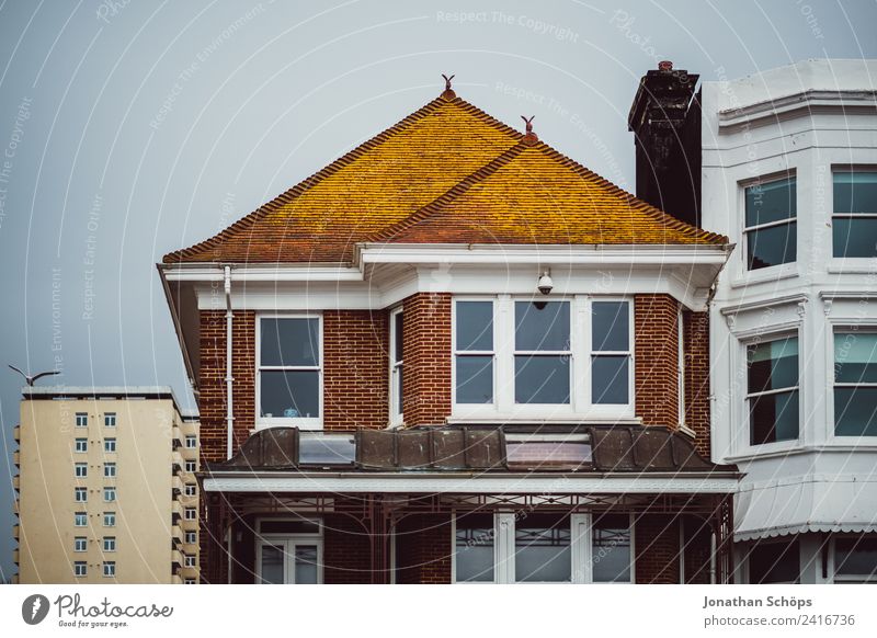 House facade in England Brighton Town Downtown House (Residential Structure) Detached house Manmade structures Building Architecture Facade Esthetic English