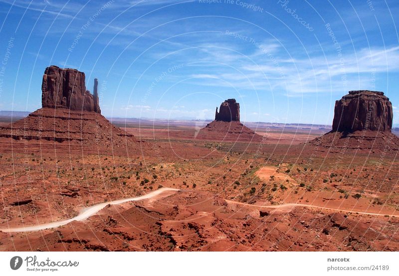 monument valley [2] Americas Park National Park Western Large Might Impressive South West Monument Valley marlabro Vest Blue sky Rock USA