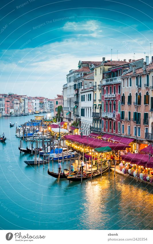 Venezia Vacation & Travel Summer Venice Town Manmade structures Building Architecture Boating trip Italy Lagoon water Canal Grande canal tourism Italian
