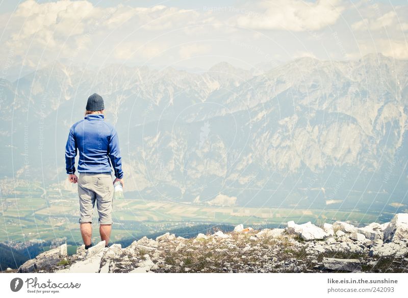 when columbus discovered innsbruck... Well-being Contentment Senses Trip Adventure Summer Mountain Hiking Climbing Mountaineering Masculine Man Adults 1
