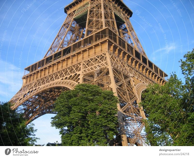 Paris Eiffel Tower Eifel France Art Park Historic Tourist Attraction Architecture
