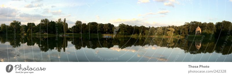 Magdeburg Adolf Mittag Lake Summer Island To enjoy Wide angle far Evening Tree Colour photo Day Panorama (View)
