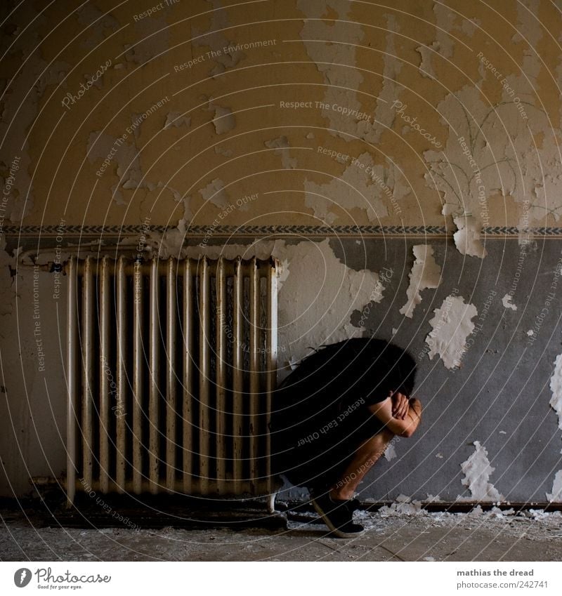 No title Human being Masculine Young man Youth (Young adults) Deserted Industrial plant Factory Ruin Manmade structures Building Wall (barrier) Wall (building)