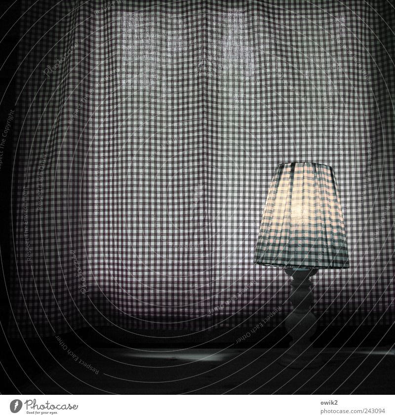 Checked and sewn up Living or residing Lamp Bedroom Drape Window Illuminate Stand Exceptional Simple Elegant Bright Uniqueness Modern Retro Reliability Gray
