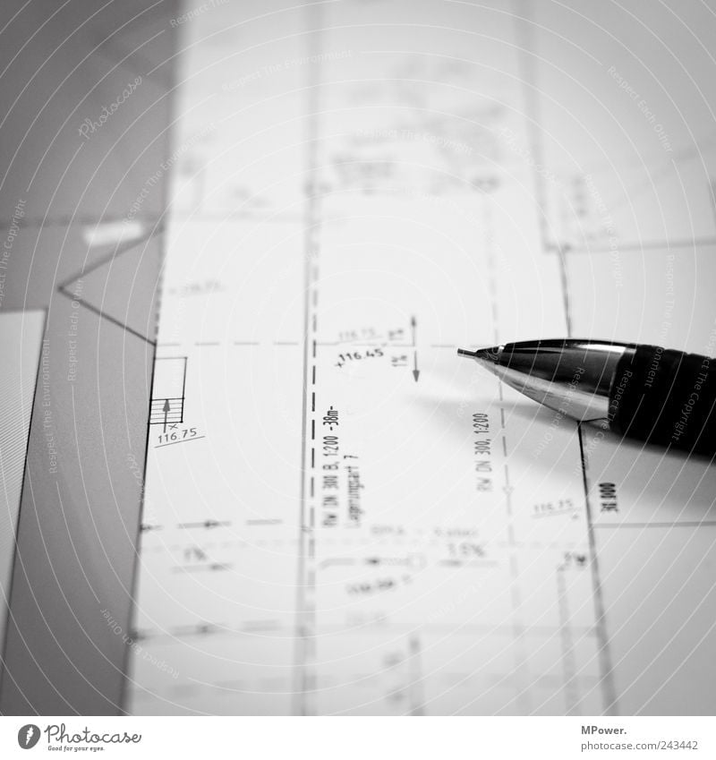 blueprint Study Work and employment Craftsperson Office work Construction site Craft (trade) Business Company Uniqueness Black White Advice Pen Pencil Line