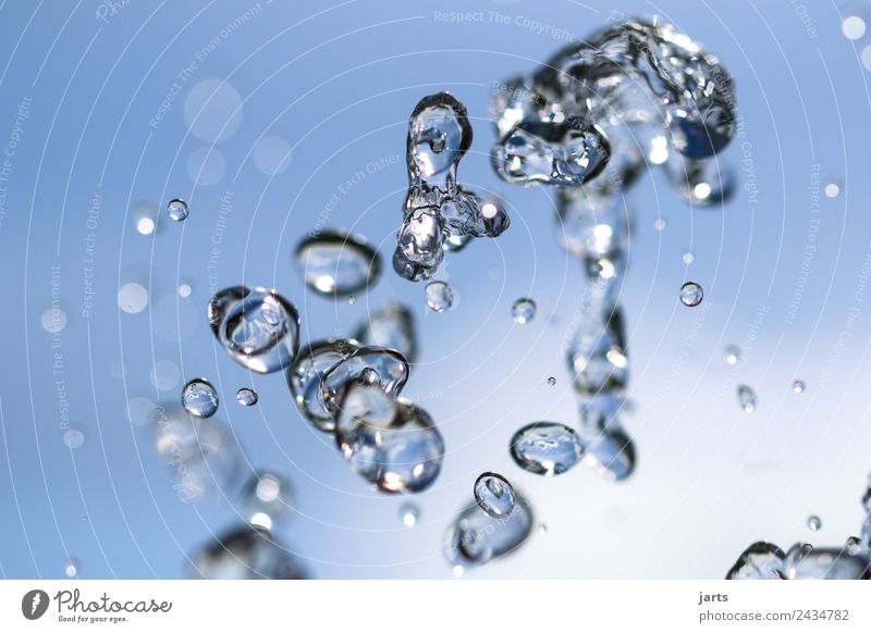 drip dance Elements Water Sky Beautiful weather Flying Fluid Fresh Glittering Cold Wet Natural Blue Nature Colour photo Exterior shot Close-up Detail Deserted