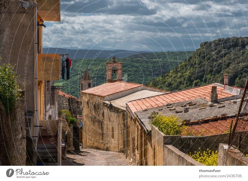 OLD VILLAGE, SARDINIA, WITH CHAIR Vacation & Travel Far-off places Summer Summer vacation House (Residential Structure) Chair Sky Clouds Horizon