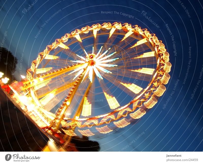 Ferris wheel again ... Long exposure Night Fairs & Carnivals TRavemünde Light Movement