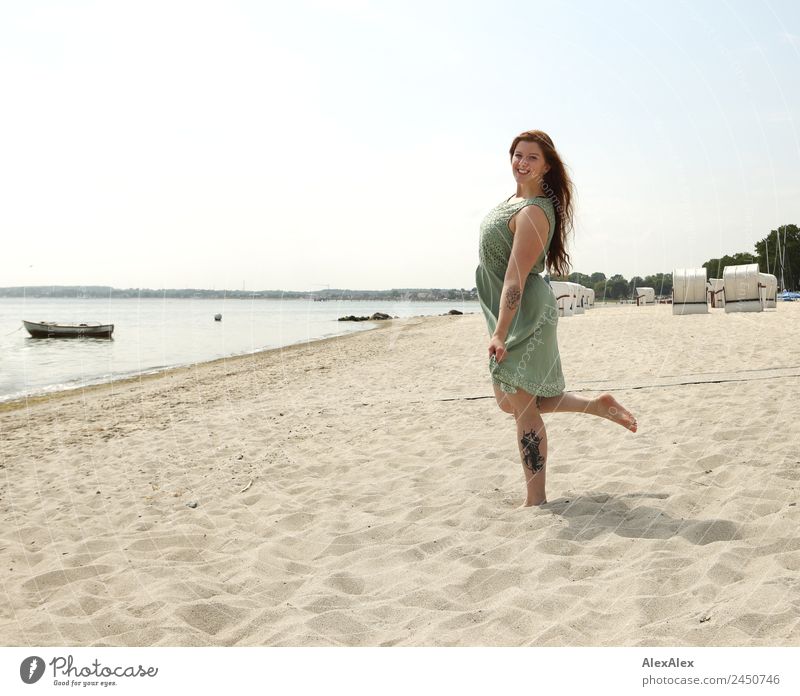 woman on the beach Lifestyle Beautiful Wellness Well-being Vacation & Travel Trip Young woman Youth (Young adults) Adults 18 - 30 years Nature Landscape Summer