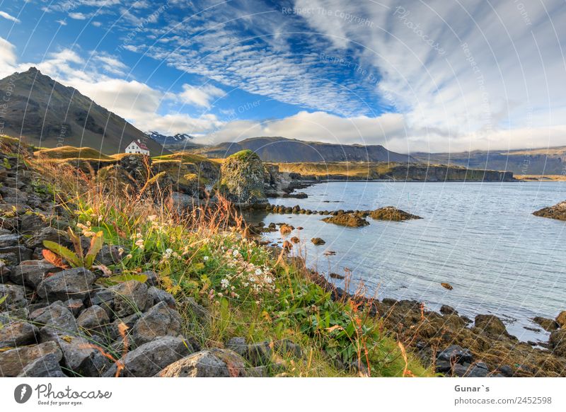 Detached house in the fishing village Arnarstapi in Iceland. Relaxation Calm Vacation & Travel Tourism Adventure Far-off places Freedom Camping Summer vacation