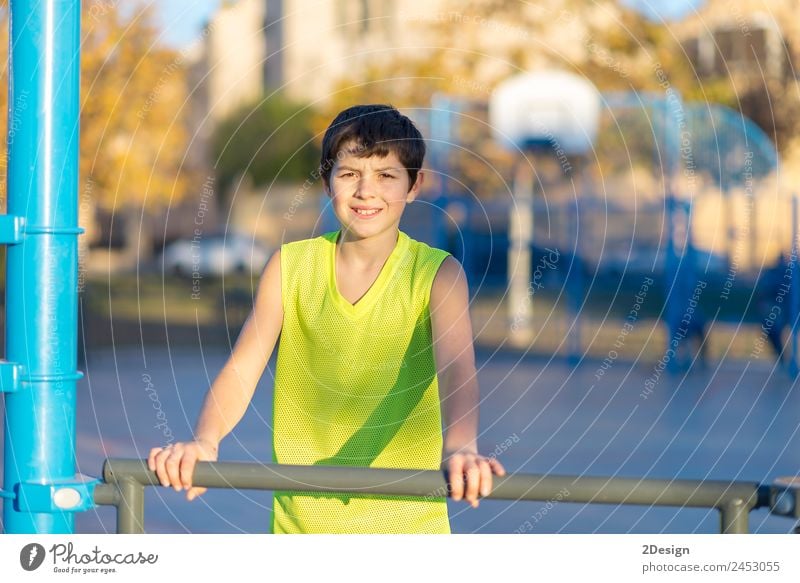 teen wearing a yellow basketball sleeveless smiling Lifestyle Joy Happy Relaxation Summer Sports Child Human being Boy (child) Man Adults Youth (Young adults) 1