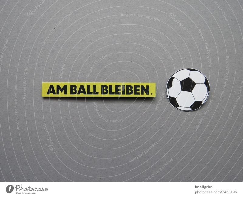 I'LL KEEP MY EYE ON THE BALL. Soccer Characters Signs and labeling Playing Together Athletic Gray Green Black White Emotions Moody Enthusiasm Optimism Brave