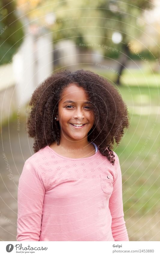 Portrait of a cute little African American girl smiling Stock Photo - Alamy