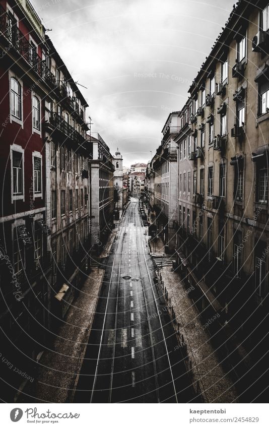 Empty Streets Of Lisboa Leisure and hobbies Vacation & Travel Tourism Trip Sightseeing City trip Clouds Storm clouds Spring Summer Autumn Winter Weather Wind