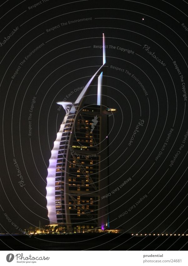 burj al arab, dubai jumeirah beach Dubai Night Burj Al-Arab Hotel tower of arabia