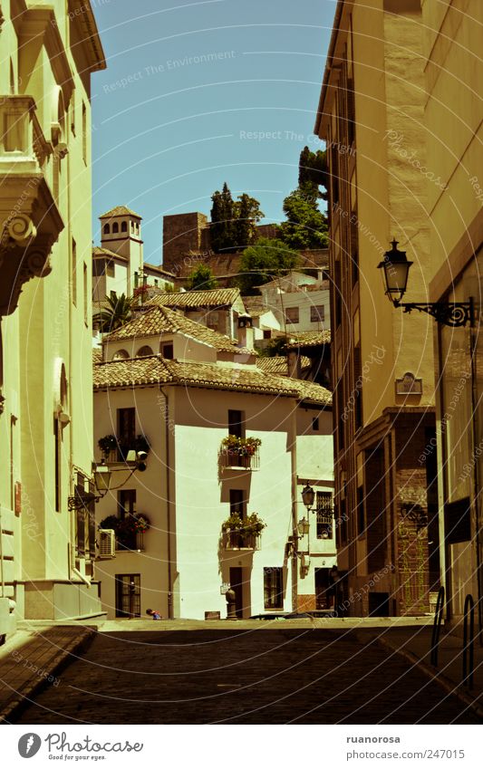 Granada Europe Town Old town Building Facade Tourist Attraction Esthetic Historic Beautiful Uniqueness Alley Street House (Residential Structure) Tourism