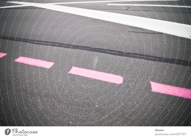 Wind north-east, runway zero-three Airport Transport Means of transport Aviation Airfield Runway Signs and labeling Marker line Gray Pink White Lanes & trails