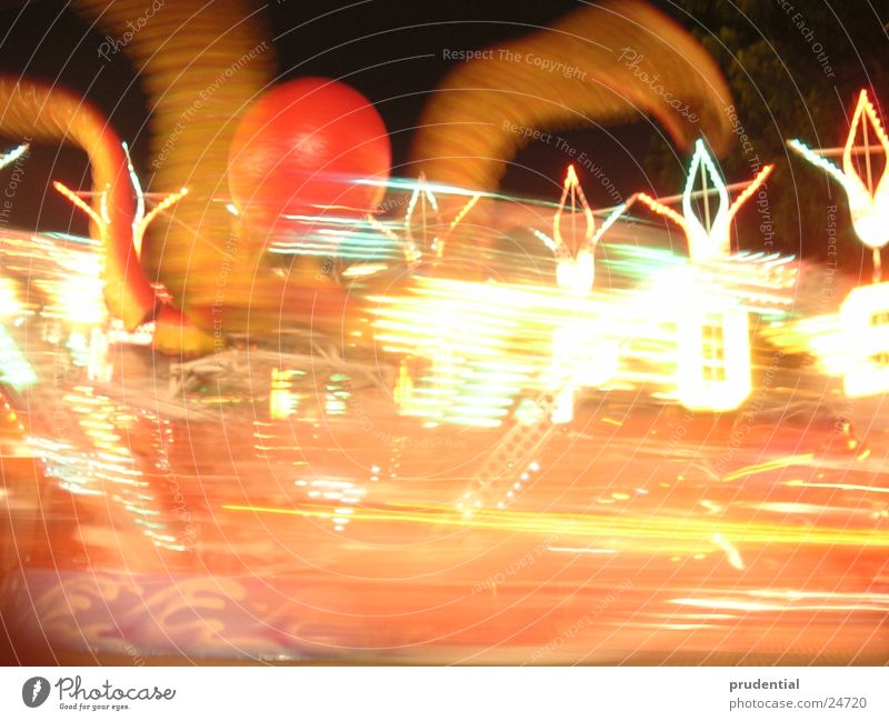 fairground 5 Fairs & Carnivals Carousel Long exposure Dark Services merry-goround roundabout octupus Light Evening