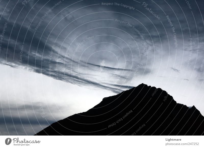 Smoking Hill Nature Landscape Elements Air Sky Clouds Storm clouds Sunrise Sunset Climate Climate change Alps Mountain Peak Stone Relaxation Vacation & Travel