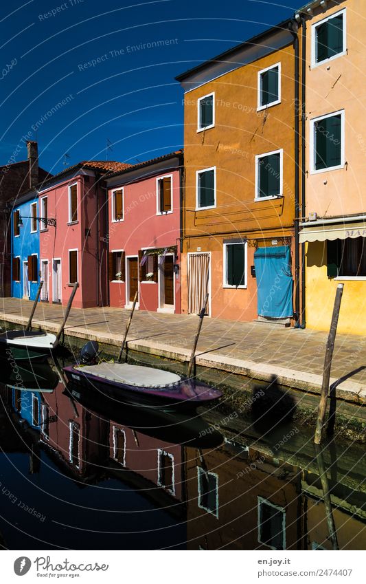 everything still quiet Vacation & Travel Trip Sightseeing City trip Summer vacation Burano Venice Italy Village Fishing village Small Town Old town Deserted