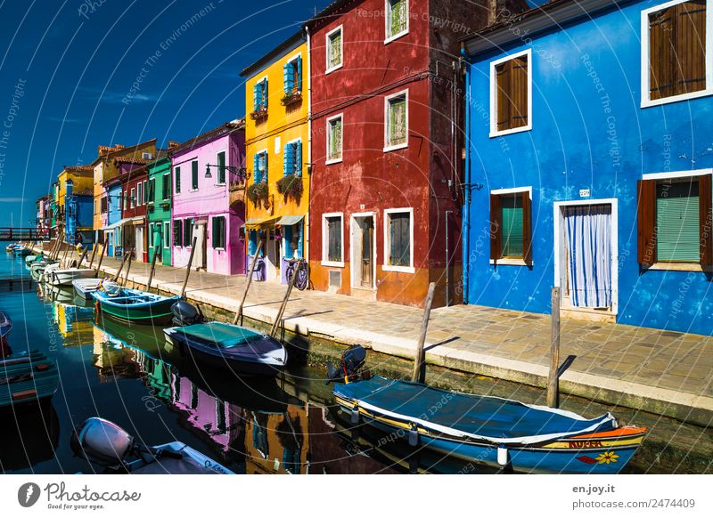 Way of life, my house, my boat. Vacation & Travel Trip Sightseeing City trip Summer Summer vacation Burano Italy Village Fishing village Port City Old town