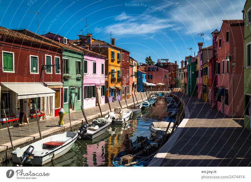 The calm before the storm Vacation & Travel Tourism Trip Sightseeing City trip Summer vacation Burano Venice Italy Europe Village Fishing village Small Town