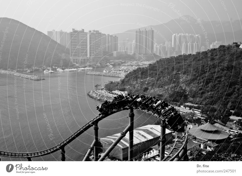 life is a rollercoaster Leisure and hobbies Vacation & Travel Far-off places House (Residential Structure) Mountain Bay Ocean Hongkong China Asia Town High-rise