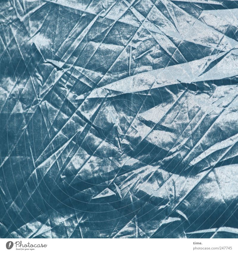 Riddles of Modernity Plastic Stripe Blue Depth of field Surface Muddled Diagonal Slate blue fly Tent Covers (Construction) Wrinkles Bend Plastic Sheeting