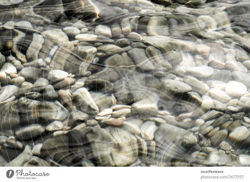 Stony under the surface. Harmonious Relaxation Calm Meditation Waves Environment Nature Elements Water Coast Lakeside River bank Brook Stone Movement Esthetic