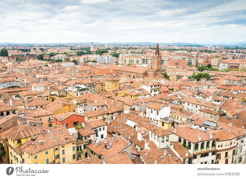 Roofs of the old town of Verona, Italy Vacation & Travel Tourism Sightseeing City trip Summer House (Residential Structure) Architecture Mountain Lake