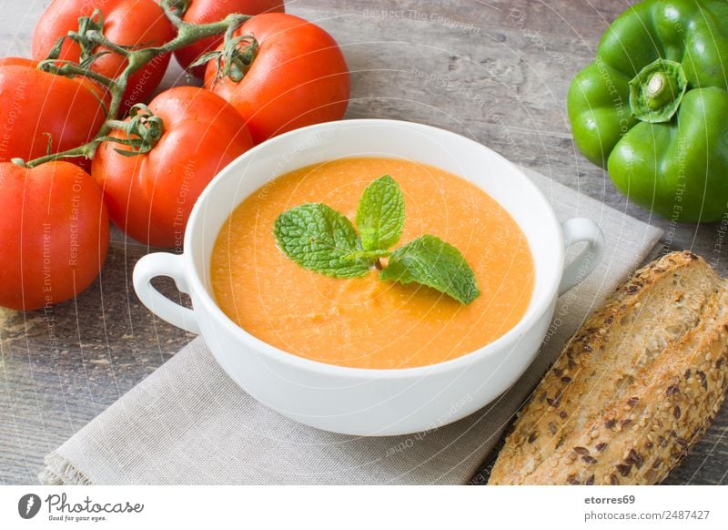 Pumpkin soup Food Vegetable Soup Stew Nutrition Organic produce Vegetarian diet Healthy Health care Thanksgiving Fresh Good Green Orange Red Tomato Pepper