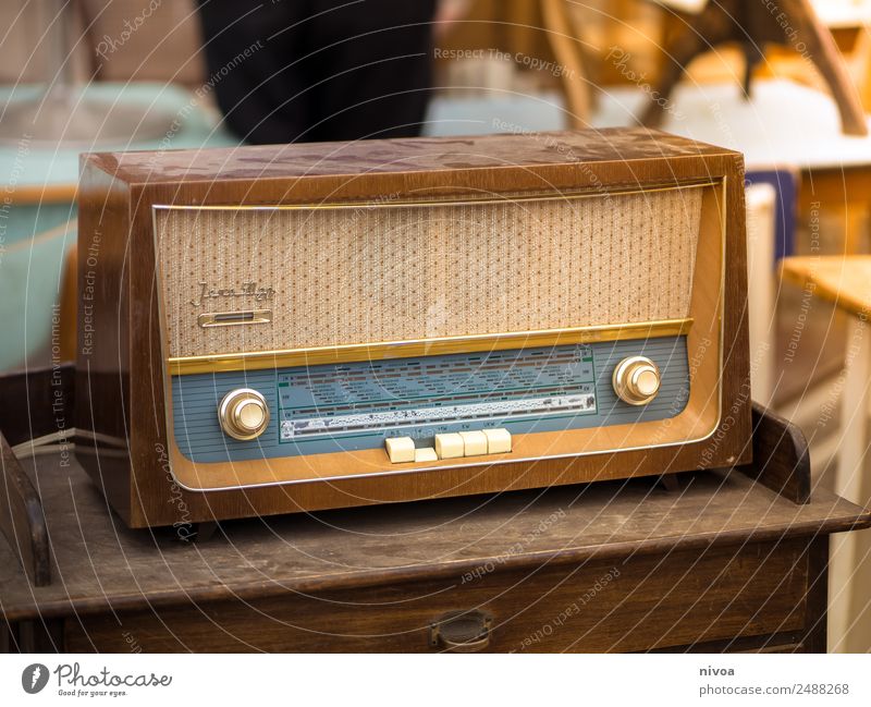 Old Vintage Radio at the Mauerpark flea market in Berlin - a Royalty Free  Stock Photo from Photocase