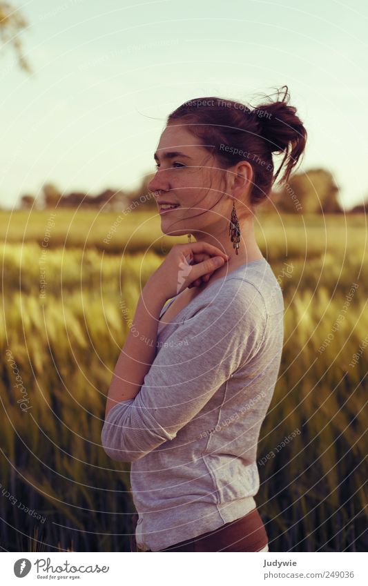 Sarah Beautiful Contentment Relaxation Calm Summer Human being Feminine Young woman Youth (Young adults) Environment Nature Cloudless sky Beautiful weather