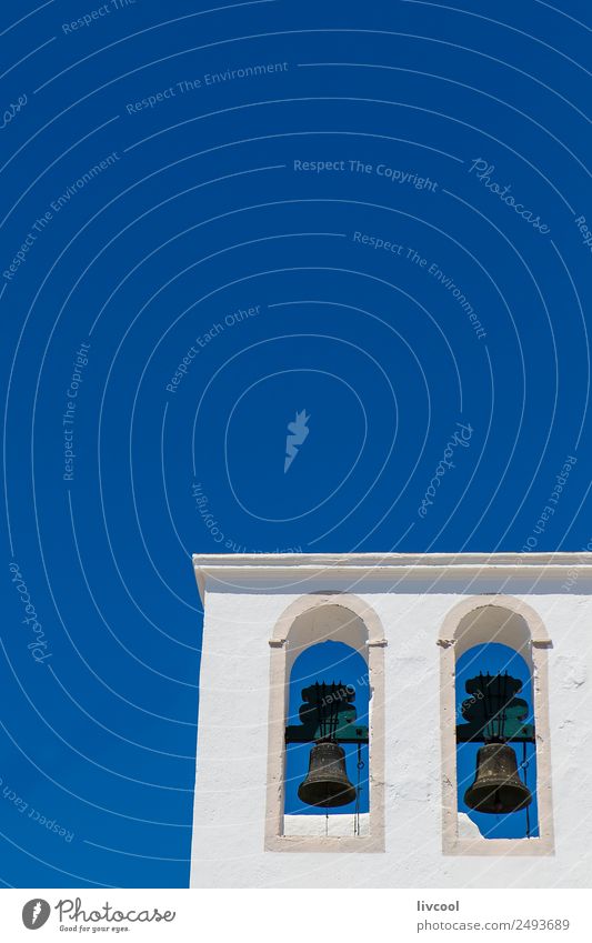 bells in the sky Vacation & Travel Tourism Art Architecture Culture Village Church Building Facade Roof Monument Street Beautiful Cute Retro Blue White