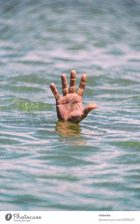 drowning hand rope