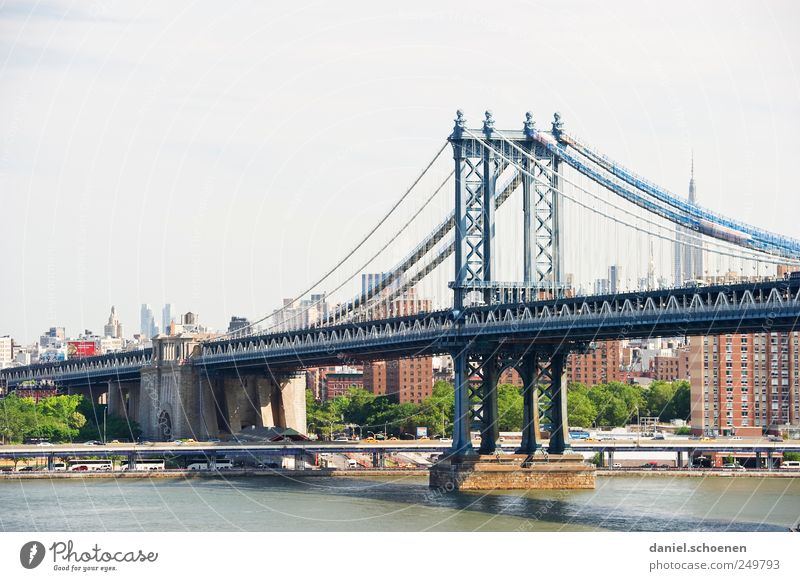 I was in NY once!!! Vacation & Travel Tourism Far-off places City trip Town Skyline High-rise Bridge Tourist Attraction Landmark New York City Manhattan