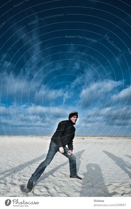 Spiekeroog ...felt 100 pictures. Nature Landscape Sand Sky Clouds North Sea Island Discover Blue Shadow Colour photo Exterior shot