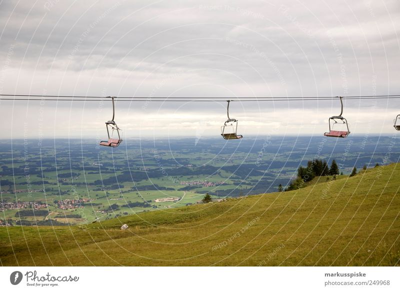 summer break Vacation & Travel Tourism Trip Far-off places Freedom Mountain Landscape Field Alps Bavaria Allgäu Allgäu Alps mountain of latitude Cable car