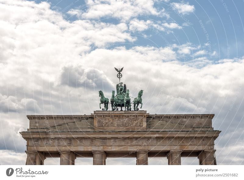Brandenburg Gate - Berlin - Germany Culture Town Capital city Downtown Old town Deserted Tourist Attraction Landmark Monument Esthetic Decadence