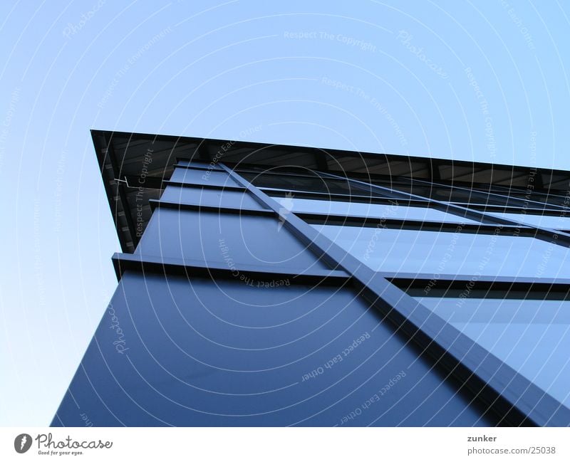 again such a picture Tin Window Roof Architecture Sky Blue Metal Glass Perspective
