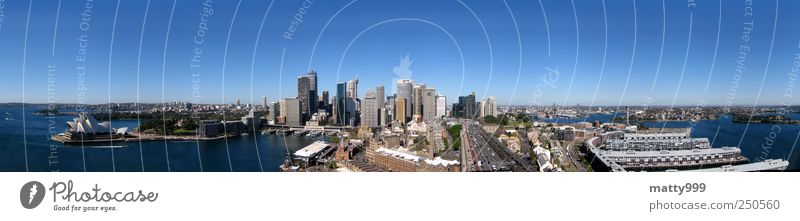 Sydney from Bridge Sydney Harbour Australia Town Skyline House (Residential Structure) High-rise Bank building Manmade structures Building Tourist Attraction