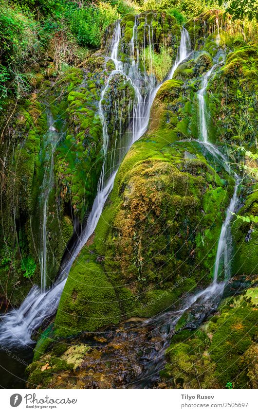 Tobera Beautiful Vacation & Travel Tourism Adventure Mountain Hiking Nature Landscape Forest Rock Brook River Waterfall Movement Fresh Small Green cascade