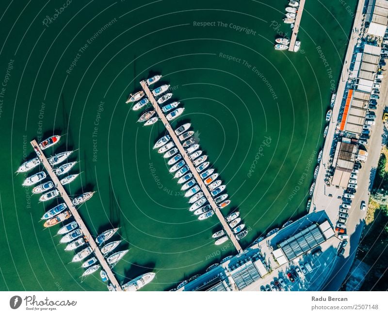 Aerial View Of Luxury Yachts And Boats In Port At The Black Sea Leisure and hobbies Vacation & Travel Tourism Cruise Summer Ocean Environment Nature Water